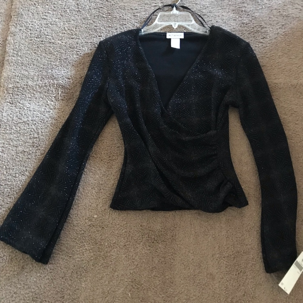 Black sequins top